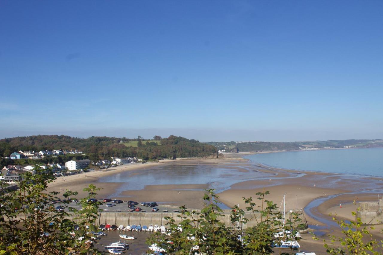 Beach House With Sea Views Over Saundersfoot Bay Bagian luar foto
