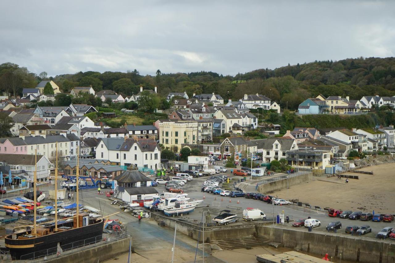 Beach House With Sea Views Over Saundersfoot Bay Bagian luar foto