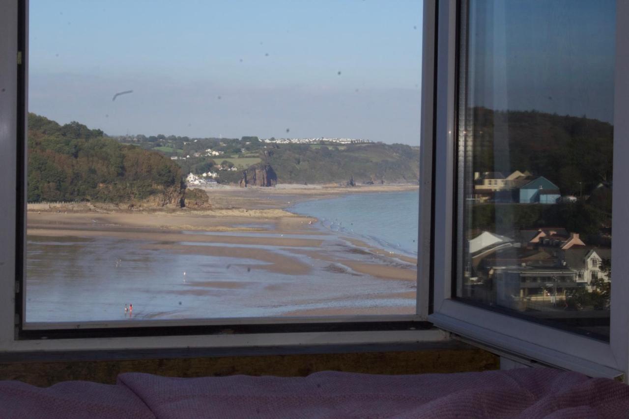 Beach House With Sea Views Over Saundersfoot Bay Bagian luar foto